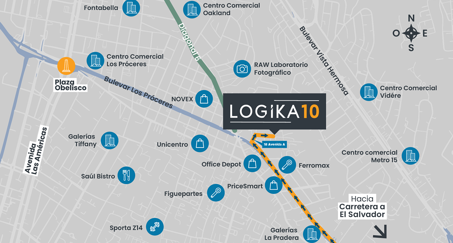 Mapa de ubicación Logika 10